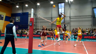 Eiropas čempionāta atlases spēle volejbolā sievietēm. Latvija – Spānija