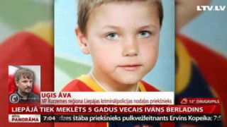 Liepājā tiek meklēts 5 gadus vecais Ivans Berladins