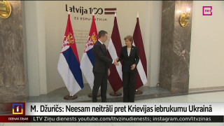 Džuričs: Neesam neitrāli pret Krievijas iebrukumu Ukrainā