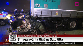 Smaga avārija Rīgā uz Salu tilta