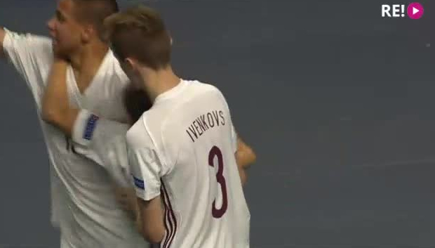 EČ telpu futbolā. Latvija - Krievija, 1:2