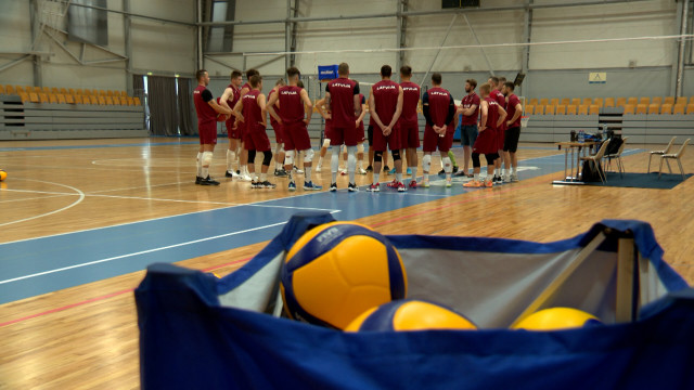 Latvijas volejbola valstsvienība gatavojas kvalifikācijas spēlēm