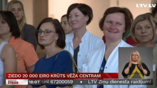 Ziedo 20 000 eiro krūts vēža centram