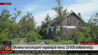 Ukrainas karā okupanti nogalinājuši vismaz 10 000 civiliedzīvotāju