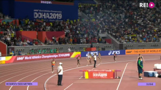 Nīderlandes skrējēja Sifana Hasana uzvar 1500 metru skrējienā