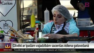 Cilvēki ar īpašām vajadzībām sacenšas ēdiena gatavošanā