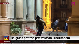 Belgradā protesti pret vēlēšanu rezultātiem