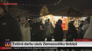 Tallinā darbu sācis Ziemassvētku tirdziņš