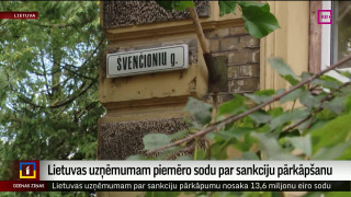 Lietuvas uzņēmumam piemēro sodu par sankciju pārkāpšanu