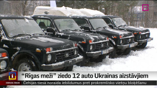 "Rīgas meži" ziedo 12 auto Ukrainas aizstāvjiem