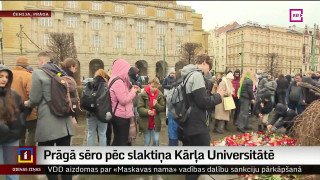 Prāgā sēro pēc slaktiņa Kārļa Universitātē