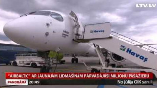 "airBaltic" ar jaunajām lidmašīnām pārvadājusi miljonu pasažieru