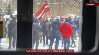 “Latvijas konvojs”: štata protestētāji, sirēnas un dūmi