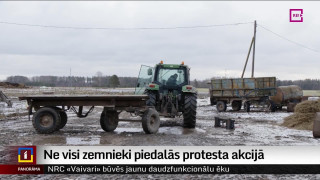 Ne visi zemnieki piedalās protesta akcijā
