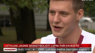 Latvijas jaunie basketbolisti lepni par paveikto