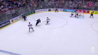 Pasaules hokeja čempionāta spēle Latvija - ASV 3:5