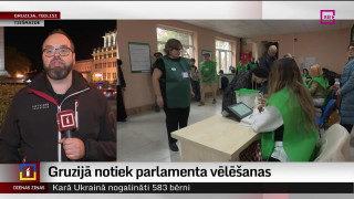 Gruzijā notiek parlamenta vēlēšanas