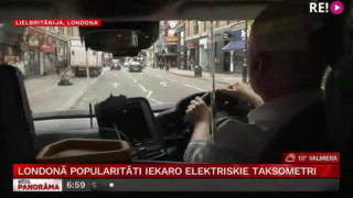 Londonā popularitāti iekaro elektriskie taksometri