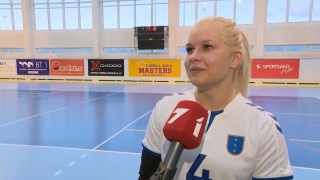 Latvijas sieviešu handbola virslīga. «Stopiņu NHK» - «LSPA». Elza Seržante