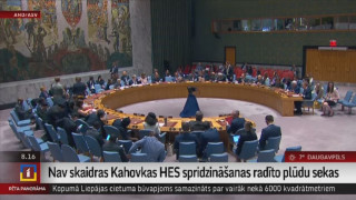 Krievijas īstenotās Kahovkas HES iznīcināšanas dēļ sasauc ANO Drošības padomes ārkārtas sēdi