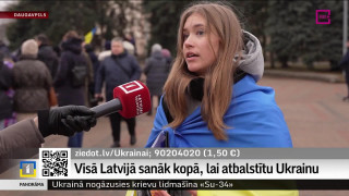 Visā Latvijā sanāk kopā, lai atbalstītu Ukrainu