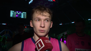Latvijas - Igaunijas basketbola līgas spēle "Rīgas Zeļļi" - "Pärnu Sadam". Juris Vītols