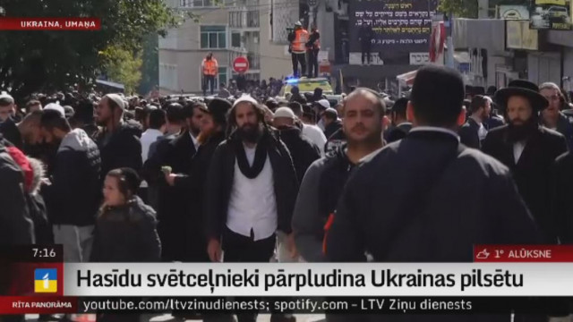 Hasīdu svētceļnieki pārpludina Ukrainas pilsētu