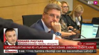 Telefonintervija ar konstitucionālo tiesību ekspertu Edgaru Pastaru par Rīgas domes atlaišanu