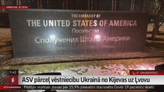 ASV pārceļ vēstniecību Ukrainā no Kijevas un Ļvovu