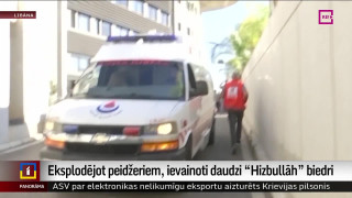 Eksplodējot peidžeriem, ievainoti daudzi "Hizbullāh" biedri