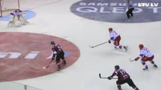 Pārbaudes spēle hokejā. Latvija - Krievija. Videoapskats