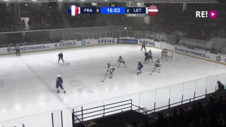 Pārbaudes spēle hokejā Francija-Latvija 1:2