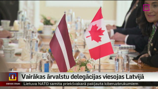 Vairākas ārvalstu delegācijas viesojas Latvijā