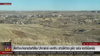 Aktīva karadarbība Ukrainā varētu atsākties pēc sala iestāšanās