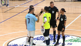 UEFA Čempionu līgas kvalifikācijas spēlē "Riga Futsal" uzvar Azerbaidžānas "Araz"