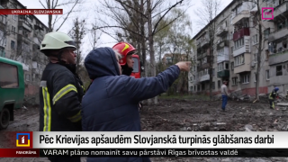 Pēc Krievijas apšaudēm Slovjanskā turpinās glābšanas darbi
