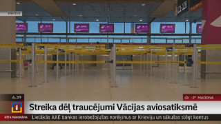 Streika dēļ traucējumi Vācijas aviosatiksmē