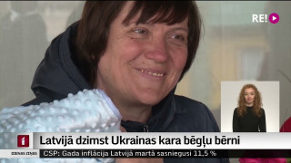 Latvijā dzimst Ukrainas kara bēgļu bērni