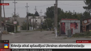 Krievija atkal apšaudījusi Ukrainas atomelektrostaciju