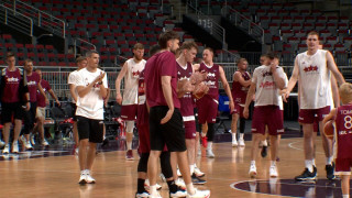 Latvijas basketbola vīriešu izlase nepilnā sastāvā aizvada treniņu