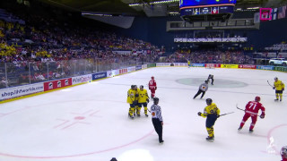 Pasaules hokeja čempionāta spēle. Zviedrija - Polija 3:0