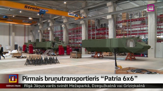 Pirmais bruņutransportieris "Patria 6x6" būs gatavs jūlijā
