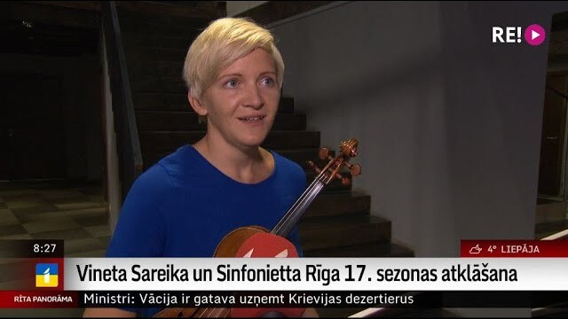 Vineta Sareika un Sinfonietta Rīga 17. sezonas atklāšana