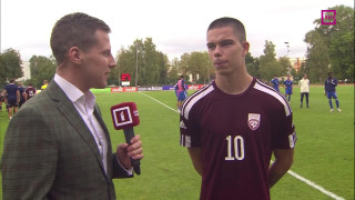 U-21 Eiropas futbola čempionāta spēle Latvija - Itālija. Intervija ar Lūkasu Vapni