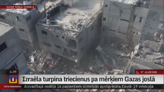 Izraēla turpina triecienus pa mērķiem Gazas joslā