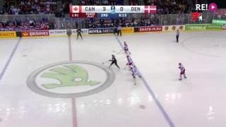 PČ hokejā. Kanāda - Dānija. 4 : 0