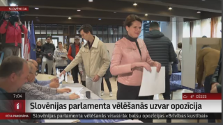 Slovenijas parlamenta vēlēšanās uzvar opozīcija