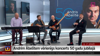 Andrim Ābelītem vērienīgs koncerts 50 gadu jubilejā