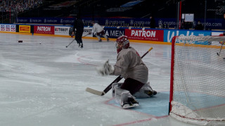 Latvijas hokeja izlase gatavojas vakara spēlei ar Somijas valstsvienību