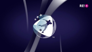 Eiropas U-21 futbola čempionāta spēles Latvija - Izraēla 1.puslaika epizodes.